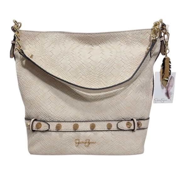 $108 JESSICA SIMPSON NESSA OVERSIZED BUCKET SHOULDER TOTE SATCHEL PURSE NWT - Picture 1 of 15